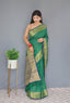 Bandhej Patola Woven Green Clothsvilla
