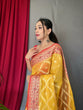 Load image into Gallery viewer, Yellow Saree in Banarasi Organza Silk Woven Clothsvilla