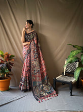 Load image into Gallery viewer, Cotton Kalamkari Printed Saree Dusty Pink Clothsvilla