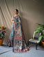 Cotton Kalamkari Printed Saree Blue Clothsvilla