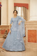 Load image into Gallery viewer, Impressive Sky Blue Gota Work Georgette Festival Wear Lehenga Choli ClothsVilla