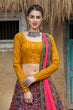 Load image into Gallery viewer, Indian Multi Color Lehenga With Digital Printed And Indian Tradition Design, Choli Has Fancy Work Chaniya Choli For Women ClothsVilla