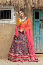 Load image into Gallery viewer, Indian Multi Color Lehenga With Digital Printed And Indian Tradition Design, Choli Has Fancy Work Chaniya Choli For Women ClothsVilla
