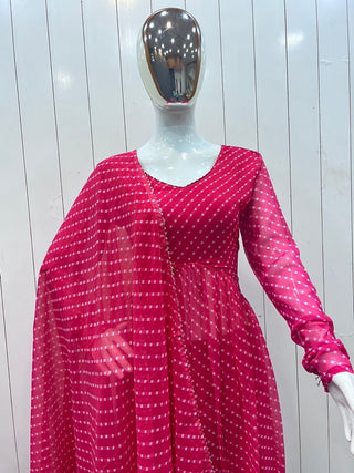 Indian Pakistani Georgette New Kurti Suit Kurta Pant Dupatta Dress Salwar Kameez Clothsvilla