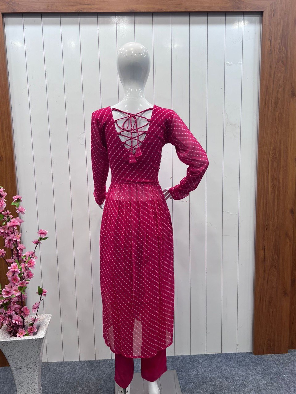 Indian Pakistani Georgette New Kurti Suit Kurta Pant Dupatta Dress Salwar Kameez Clothsvilla