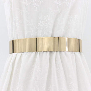 Indian Saree Gown Hip Waist Polished Plain Mirror Metal Chain Belt for Women ClothsVilla