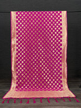 Load image into Gallery viewer, Rani Pink Color Weaving Zari Work Jacquard Paithani Dupatta With Tassels Clothsvilla