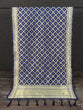 Load image into Gallery viewer, Navy Blue Color Weaving Zari Work Jacquard Dupatta With Tassels Clothsvilla