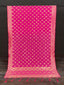 Pink Color Weaving Zari Work Jacquard Dupatta With Tassels Clothsvilla
