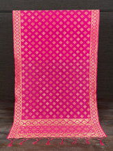 Load image into Gallery viewer, Pink Color Weaving Zari Work Jacquard Dupatta With Tassels Clothsvilla