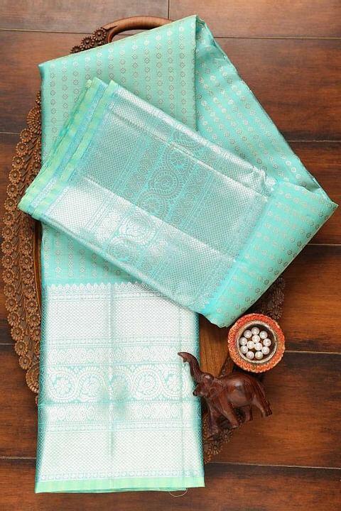 Tempting Firozi Soft Silk Saree With Dalliance Blouse Piece KP