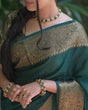 Load image into Gallery viewer, Amiable Dark Green Soft Silk Saree With Dazzling Blouse Piece Shriji