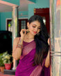 Load image into Gallery viewer, Adorning Purple Soft Silk Saree With Gratifying Blouse Piece Shriji