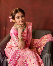 Load image into Gallery viewer, Propinquity Pink Soft Silk Saree With Flaunt Blouse Piece KP