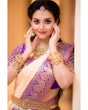 Load image into Gallery viewer, Groovy Peach Soft Silk Saree With Angelic Blouse Piece KP