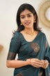 Load image into Gallery viewer, Angelic Rama Soft Silk Saree With Dalliance Blouse Piece KP