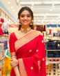 Load image into Gallery viewer, Vestigial Red Soft Silk Saree With Ravishing Blouse Piece KP