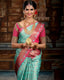 Delectable Sky Soft Silk Saree With Fancifull Blouse Piece KP