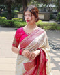 Load image into Gallery viewer, Artistic Beige Soft Silk Saree With Divine Blouse Piece KP