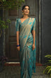 Load image into Gallery viewer, Tremendous Sky Soft Silk Saree With Incredible Blouse Piece KP