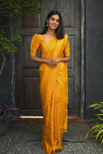 Load image into Gallery viewer, Confounding Yellow Soft Silk Saree With Pleasurable Blouse Piece KP