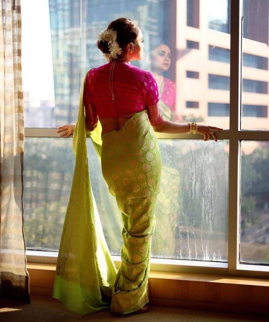 Classic Parrot Soft Silk Saree With Exquisite Blouse Piece KP