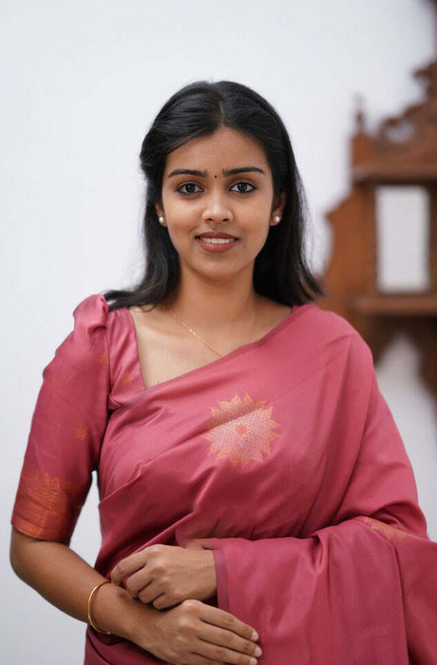 Mesmerising Pink Soft Silk Saree With Skinny Blouse Piece KP