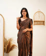 Load image into Gallery viewer, Amazing Brown Soft Silk Saree With Elegant Blouse Piece KP