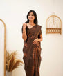 Load image into Gallery viewer, Amazing Brown Soft Silk Saree With Elegant Blouse Piece KP