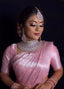 Flameboyant Pink Soft Silk Saree With Beautiful Blouse Piece KPR