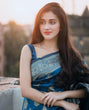 Load image into Gallery viewer, Snazzy Blue Soft Banarasi Silk Saree With Nemesis Blouse Piece KPR