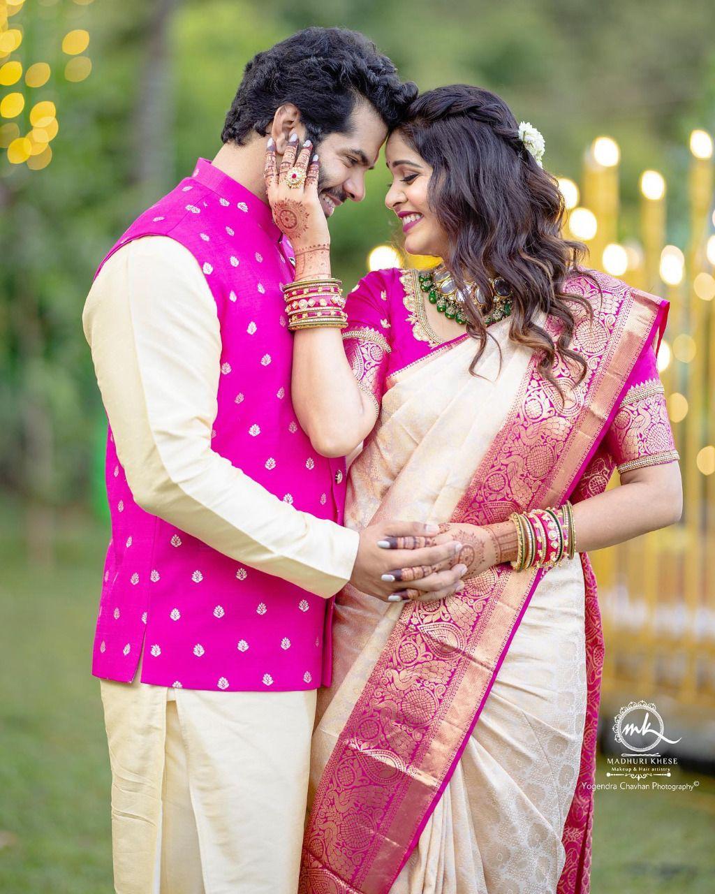 Divine Beige Soft Banarasi Silk Saree With Blooming Blouse Piece KPR