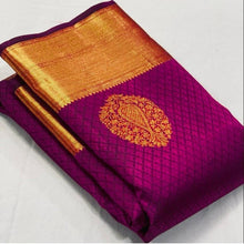 Load image into Gallery viewer, Susurrous Magenta Soft Banarasi Silk Saree With Lissome Blouse Piece KPR