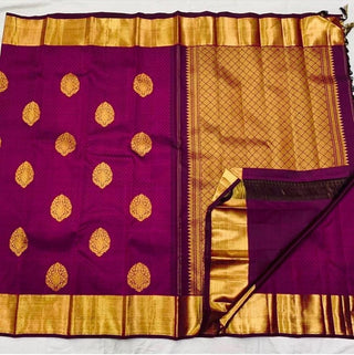 Susurrous Magenta Soft Banarasi Silk Saree With Lissome Blouse Piece KPR