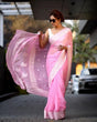 Load image into Gallery viewer, Blissful Pink Soft Silk Saree With Chatoyant Blouse Piece KPR