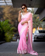 Load image into Gallery viewer, Blissful Pink Soft Silk Saree With Chatoyant Blouse Piece KPR
