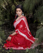 Load image into Gallery viewer, Angelic Red Soft Silk Saree With Excellent Blouse Piece KPR