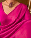 Smart Dark Pink Soft Silk Saree With Demure Blouse Piece KPR