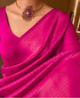 Load image into Gallery viewer, Smart Dark Pink Soft Silk Saree With Demure Blouse Piece KPR