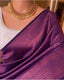 Captivating Purple Soft Silk Saree With Demure Blouse Piece KPR