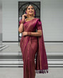 Load image into Gallery viewer, Fairytale Purple Soft Silk Saree with Energetic Blouse Piece KPR