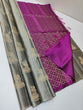 Load image into Gallery viewer, Trendy Grey Soft Silk Saree With Amazing Blouse Piece KPR