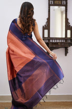 Load image into Gallery viewer, Evocative Pink Soft Silk Saree With Most Gossamer Blouse Piece KPR