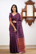 Load image into Gallery viewer, Gratifying Purple Soft Silk Saree With Outstanding Blouse Piece KPR