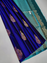 Load image into Gallery viewer, Radiant Royal Blue Soft Silk Saree With Opulent Blouse Piece KPR