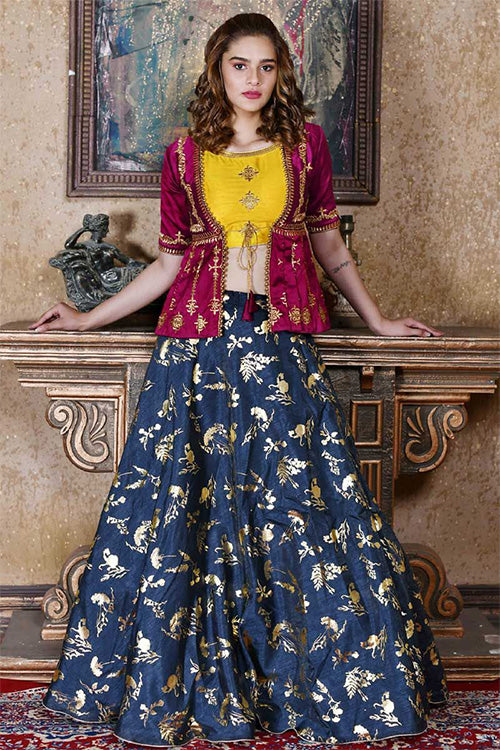 Latest Designer Koti Style Fancy Lehenga Choli Collection ClothsVilla.com