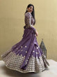 Load image into Gallery viewer, Latest Dusty Purple Georgette Sequence Embroidered Wedding Lehenga Choli ClothsVilla