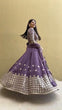 Load image into Gallery viewer, Latest Dusty Purple Georgette Sequence Embroidered Wedding Lehenga Choli ClothsVilla