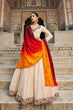 Load image into Gallery viewer, Beautiful Georgette Thread &amp; Sequence Embroidered Work Gown ClothsVilla.com
