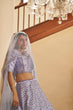 Load image into Gallery viewer, Lavender Lehenga With Heavy Silk Fabric And Thread With Sequince Embroidered Work Lehenga Choli For Wedding And Party Wear ClothsVilla